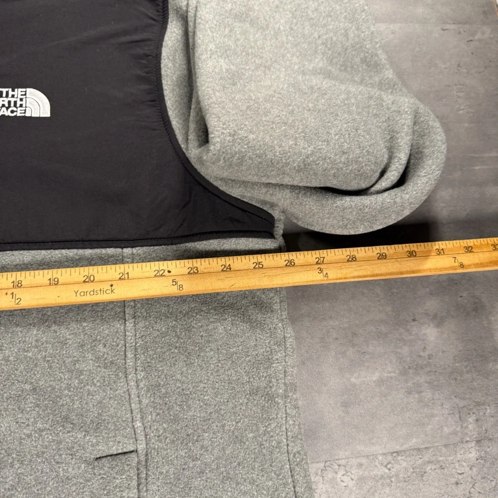 The North Face Fleece Jacket Mens XL Grey Black Full Zip Highest Peak Denali